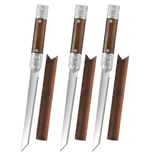 Cuchillo de Cocina de Acero de Damasco, Cuchillo Profesional para Deshuesar, Mango Antideslizante, Cuchillo para Frutas, Cuchillo de Chef de Hoja Fija, Cuchillo Afilado para Carne y Verduras - Product Image 5