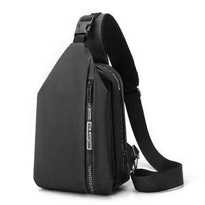 Sac de poitrine unisexe Bagnex en nylon léger et imperméable, sac banane fonctionnel pour le cyclisme en extérieur avec motif ceinture - Product Image 1