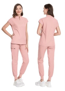 Conjunto de Uniforme Médico Unisex Azul Marino, Tela Twill de Spandex/Poliéster, Pantalones Tipo Jogger con Función de Detección de Agujas FONILBEST - Product Image 5