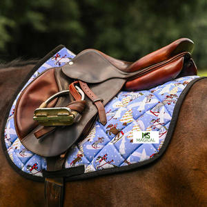 Tapis de selle pour chevaux de haute qualité, sublimation Ski You Later, Tapis de selle d'équitation Horse Dreams de grande qualité, usage polyvalent - Product Image 4