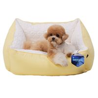 Cama refrescante para mascotas, diseño elegante, superficie de felpa, tapete de suelo, zona de descanso suave, tela suave, cama refrescante, cama acogedora, relajación