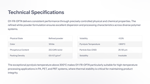 GY-FR-OP74 สารหน่วงไฟแบบไม่มีฮาโลเจนสำหรับไนลอน - Product Image 3