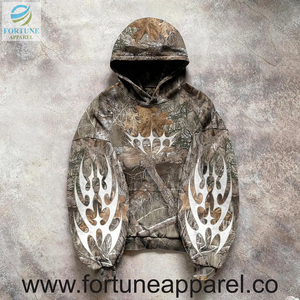 เสื้อฮู้ดดี้สไตล์อเมริกันแบบใหม่ OEM สำหรับผู้ชาย เสื้อสวมหัวลำลองสำหรับผู้ใหญ่ สีสันสวยงาม - Product Image 3