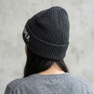 Gorro de Punto Negro para Hombre, Gorro de Invierno con Puño, Unisex, Estilo Urbano, Gorro Tipo Skull, Logotipo Personalizado, Accesorio de Moda al por Mayor - Product Image 2
