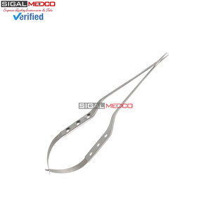 Manual Power Source <b>Neurosurgery</b> Microsurgery <b>Instruments</b> Bayonet Shaped Micro Forceps and Scissors for Precision Surgical - Product Image 5