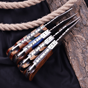 Cuchillo de Bolsillo UM STEEL Forjado a Mano, 3 Pulgadas, Acero al Carbono, Alto Pulido, Mango de Madera Natural, Artesanía Tradicional, Multiusos - Product Image 6