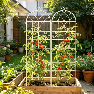 USA Warehouse 2026 Trending <b>Decorative</b> Metal Garden Fence Panel Scroll Trellis Ornamental Gates Yard Border Privacy <b>Screen</b> - Product Image 4