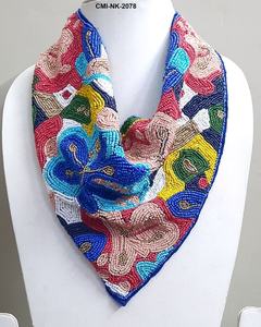 Último Diseño 2025: Collar de Cuentas de Colores para Niñas, Ideal para Fiestas y Eventos Nocturnos, Elegante Collar de Pañuelo Chapado en Oro Hecho a Mano - Product Image 1