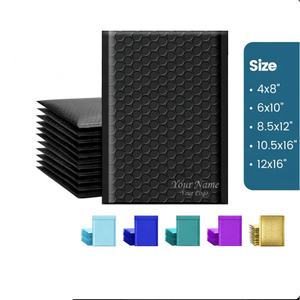 Enveloppes matelassées auto-adhésives personnalisées avec logo, sacs d'expédition en polyéthylène imperméables, pochettes à bulles pour la logistique e-commerce en plastique - Product Image 5