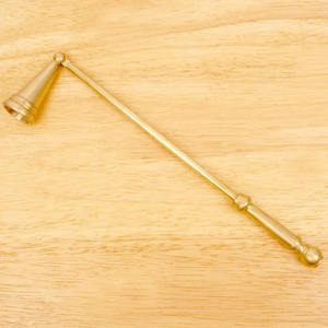 Handicrafts Pure Brass <b>Gold</b> <b>Candle</b> Snuffer With Long Handle for Home & Wedding Putting Out <b>Candle</b> Snuffing Usage - Product Image 1