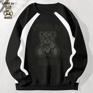Sudadera Personalizada de Primera Calidad, Mezcla de Algodón, Estilo Urbano, para Hombre, Corte Regular, Servicio OEM, Etiqueta Privada, Cuello Redondo - Product Image 5