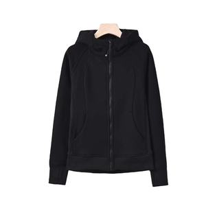 Sweat à capuche slim fit automne-hiver, sweat à capuche en polaire, veste de sport pour femme, design court et épais en polaire à capuche Haus Industries - Product Image 1