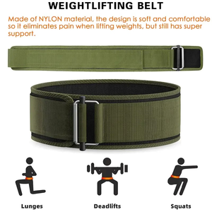 Custom Anti Loosening Self Locking Belt Weightlifting Squat Gym Training Waist Belt - Product Image 2