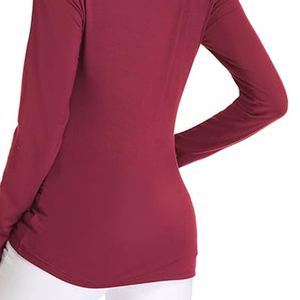 T-shirt décontracté pour femme à col rond, coupe régulière, manches courtes, en Spandex/Polyester, respirant, tricoté, 220g, avec logo personnalisé, idéal pour l'été, impression numérique - Product Image 2