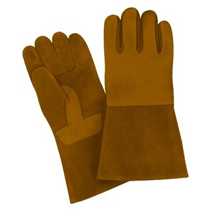 CAPTAIN INDUSTRY CI-WG-107 Guantes de Soldadura TIG de Cuero Vacuno Cortos y Largos a Bajo Precio, Unisex, de Dedo Completo, Antideslizantes e Impermeables - Product Image 5