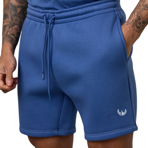 <b>Mens</b> Royal Blue Cotton Blend Sweat <b>Shorts</b> Elastic Waist Fitness Training Sportswear Casual <b>Lounge</b> <b>Shorts</b> - Product Image 1