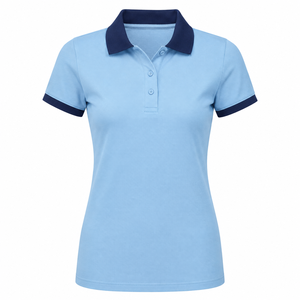 Latest High Quality <b>Ladies</b> for <b>Shirt</b> Casual Wear Sports Workout Running Knitted Embroidery Quick Dry Breathable <b>Polo</b> <b>Shirt</b> - Product Image 1