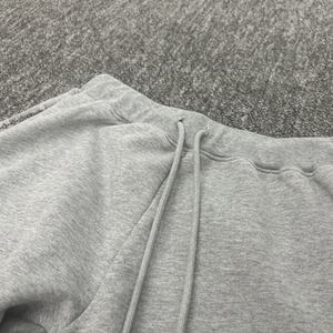 <b>Wholesale</b> Streetwear High Quality Woolen 460 Gsm Men's Blank for Hem Mid Eco-Friendly Distressed Vintage Washed Jogger <b>Flared</b> - Product Image 3
