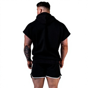 Men Summer Sleeveless Quick Dry Breathable Gym Fitness Training Hoodies Comfortable Design High Quality Gym Hoodies - Product Image 3