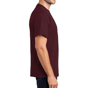 Camiseta Color Granate Front of Loom de Primera Calidad, 100% Algodón, Gráfico Personalizado, Camisetas Lisas para Hombre con Impresión de Logotipo - Product Image 1