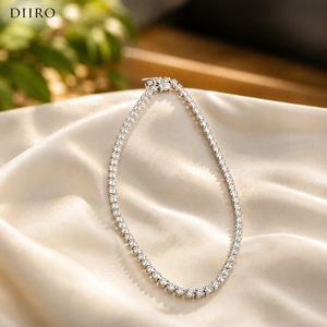 925 Sterling Silver <b>Iced</b> <b>Out</b> 2mm 3mm 4mm 5mm VVS1 Moissanite Round Diamond Tennis <b>Chain</b> Necklace - Product Image 6