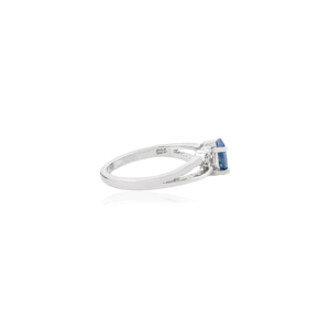 Beautiful Art Deco Style Natural <b>Blue</b> Sapphire Gemstone 925 Sterling Silver Handmade <b>Ring</b> for Women Party Wear - Product Image 5