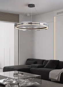 Lustre en verre nordique moderne pour salle à manger de restaurant, lampe LED de luxe avec fonction de gradation - Product Image 4