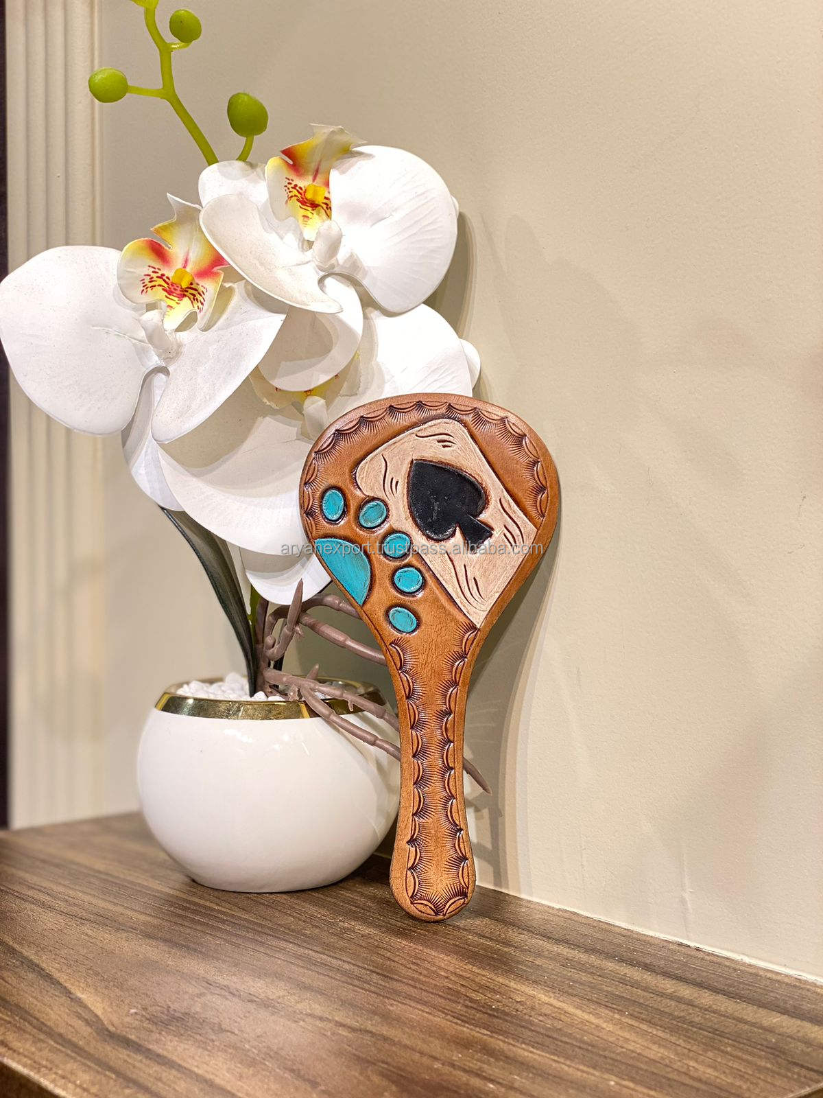 สีน้ำตาลด้วยเครื่องมือสีฟ้าคราม