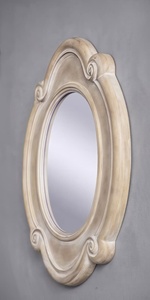 <b>Vintage</b> Wooden Art Deco Handmade Oval <b>Wall</b> <b>Mirror</b> Ornamental Home Decor Custom Color Entryway Living Room - Product Image 2