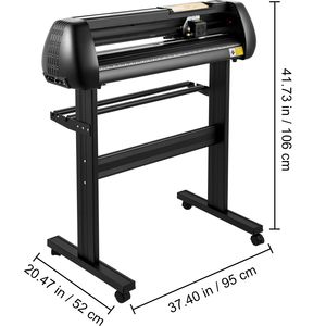 Plotter da Taglio in Vinile da 28 Pollici Potenziato con Forza e Velocità Regolabili, Alimentazione Carta, Stampante Plotter Grafico Potente - Pacchetto Completo - Product Image 5