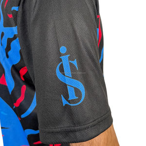 2025 dernière conception Sublimation motard t-shirt hommes vêtements nouveau Style d'été mode couleur sublimé motard t-shirt pour hommes - Product Image 4