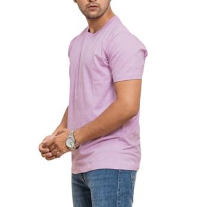 T-shirt basique pour homme en gros, logo personnalisé, coton uni, tee-shirt d'été, fabricant OEM, marque privée, approvisionnement en vrac - Product Image 2