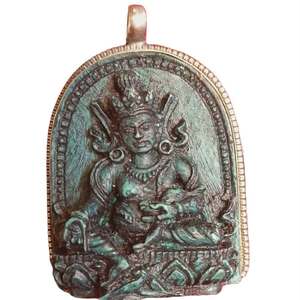 Pendentifs en résine religieuse de la déesse bouddhiste Tara Verte - Product Image 2