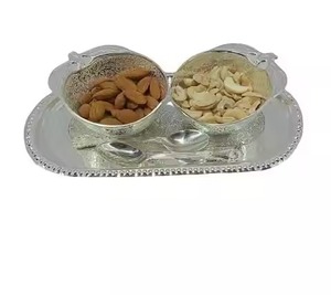 Kitchen Metal Dry Fruit Bowl Snack Serving Dish Decorative Tableware Home Gift - Product Image 4