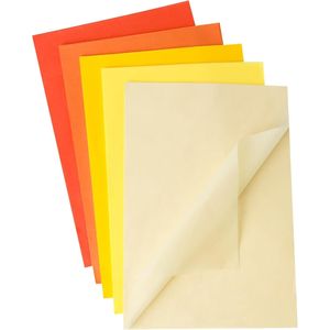 Sacchetti Regalo in Carta Velina Arancione e Gialla, 330 Fogli, 14 x 10 Pollici, per Artigianato e Fai da Te, Autunno, Ringraziamenti, Confezione da 5 Colori, Carta da Regalo - Product Image 1