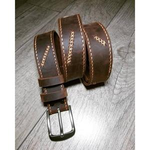 Ceintures en cuir véritable artisanales à vendre, ceintures robustes pour hommes et accessoires, longueur personnalisée, ceinture en cuir sur mesure OEM - Product Image 1