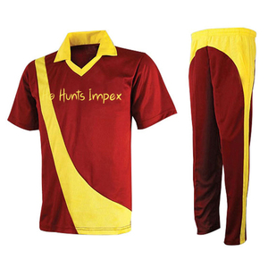 Custom Breathable Cricket Uniform Kit <b>Short</b> Sleeve Shirt and <b>Trousers</b> with Front Logo-Custom Cricket Match Wear - Product Image 4