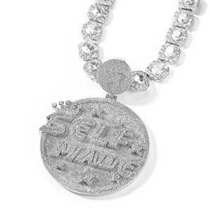 Collar de Moissanita de Lujo Más Vendido con Cadena Cubana para Fiestas y Estilo Urbano Diario, Disponible para la Venta - Product Image 3