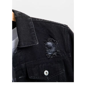 Vestes en jean pour hommes de créateur, style streetwear, collection 2026 – Blousons décontractés élégants à manches longues pour hommes – Vente en gros de vestes en denim pour hommes - Product Image 4
