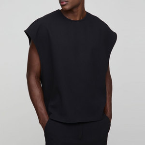 Tank Top Wholesale Longline <b>Men</b> Clothing Manufacturer <b>Stringer</b> Custom Blank Streetwear Outdoor Fashion Round Neck Tank Top <b>Men</b> - Product Image 4