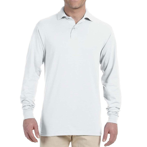 Wholesale 100% Polyester Breathable Eco-Friendly Casual Jersey Solid Long Sleeve Men's Shirts Custom Logo <b>Printing</b> Embroidery - Product Image 1