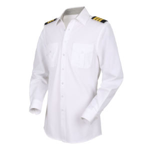 Chemise de pilote en spandex quatre directions, uniforme d'aviation, chemise d'uniforme de steward de ligne aérienne, disponible en stock et prête à être expédiée - Product Image 6