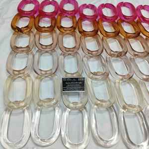 โซ่เรซิ่นใสหลากสีขนาดใหญ่สำหรับตกแต่งผนัง ตกแต่งผนังสำนักงาน ฉากกั้นห้อง และอุปกรณ์ตกแต่งม่าน - Product Image 3