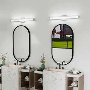 Lampada LED da 33 Pollici 18W 6000K Bianco Freddo per Specchio da Bagno, Illuminazione a Parete con Design Quadrato in Nichel Spazzolato - Product Image 2