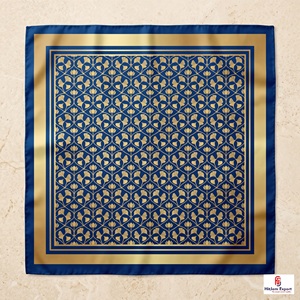 Custom <b>Printed</b> Silk Feel Square Headscarf Soft Lightweight OEM ODM Manufacturer Madeira Custom Fabric Products Wholesale - Product Image 2