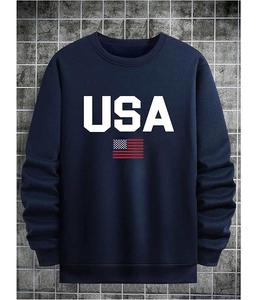 Sudadera de Algodón para Hombre, Cómoda, con Estampado en el Hombro y Cuello, Manga Larga, Estilo Casual, Servicio OEM, Precio al por Mayor, de Bangladesh - Product Image 4