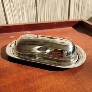 Elegant Covered Butter <b>Storage</b> Tray Set Ideal for <b>Kitchen</b> Dining Presentation Tableware Display and Everyday Serving - Product Image 5