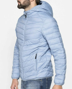 Bomber de bonne qualité pour hommes, col montant, fermeture éclair, manches raglan, veste matelassée, respirante, design haut rembourré - Product Image 2