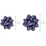 Eco-Friendly Polyester Star Bow <b>Gift</b> Ribbons Satin Woven Dark Blue Solid <b>Christmas</b> Decorative Bows - Product Image 5