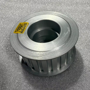 Poulie de distribution 20T L050 avec clé de blocage, largeur de courroie 25 mm, en aluminium, avec bride, anodisé noir, anodisé dur - Product Image 4